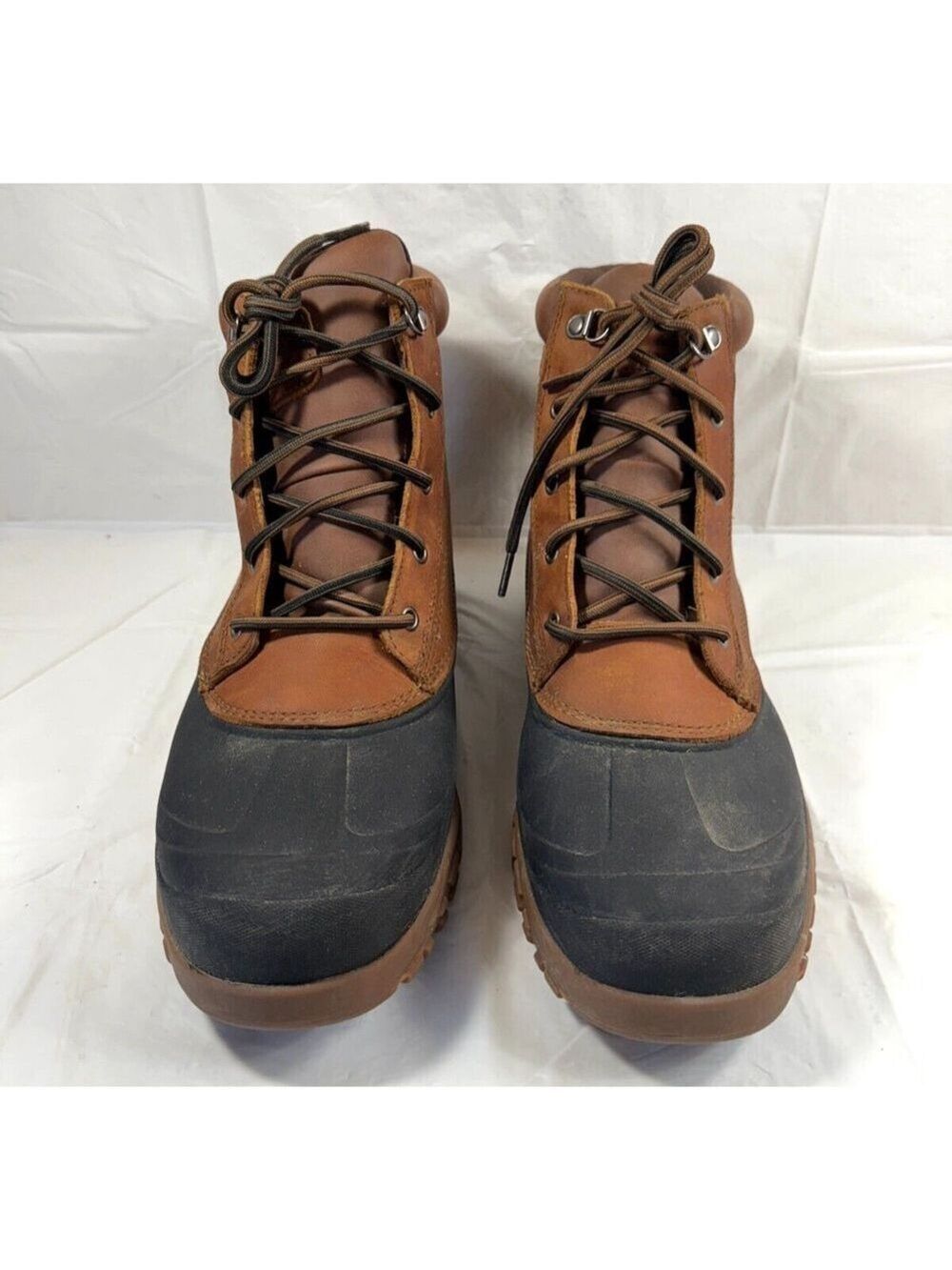 OZARK TRAIL Men's Prairie Duck Boot Brown Leather Waterproof - Size 13